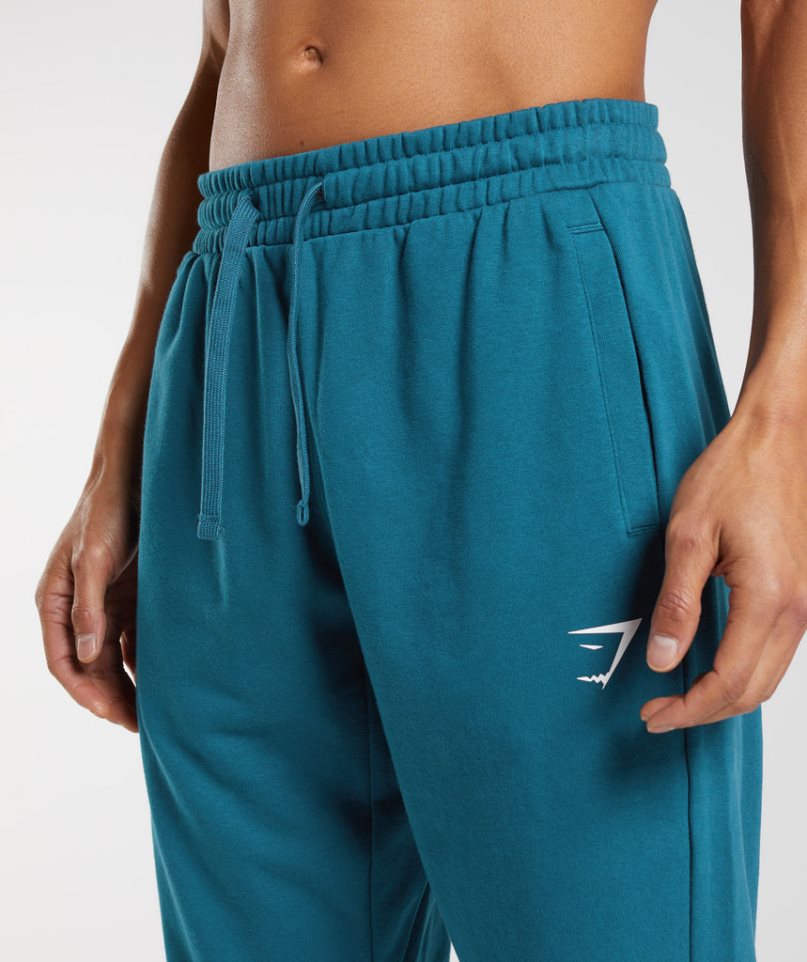 Men's Gymshark Essential Oversized Jogger Blue | CA 351AD6